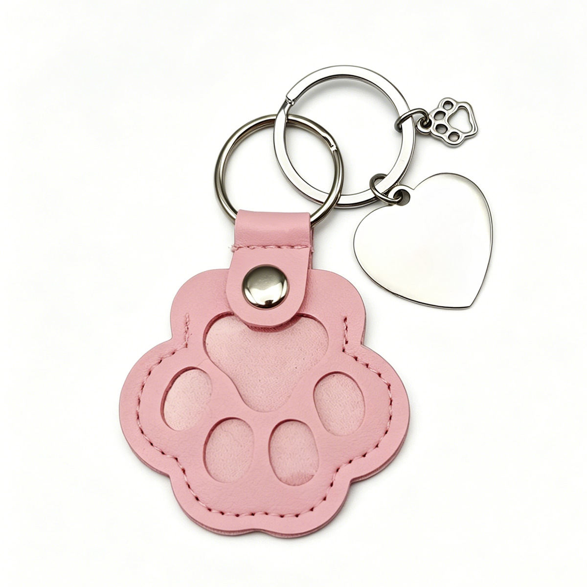 Carved Pet Photo Keychain Pendant