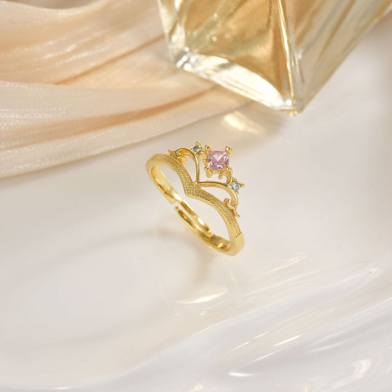 Sunshine Love Crown Light-Luxury Fashion Ring