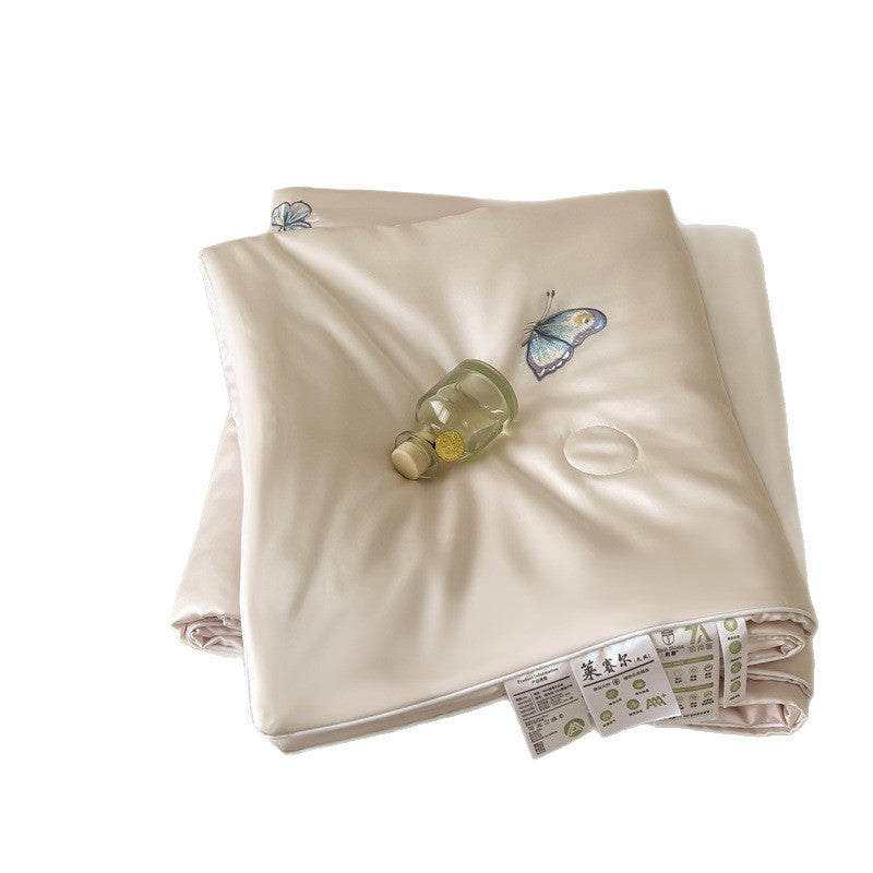Tencel Embroidered Summer Air-conditioning Quilt Four-piece Set Viscose Cooling Thin Duvet