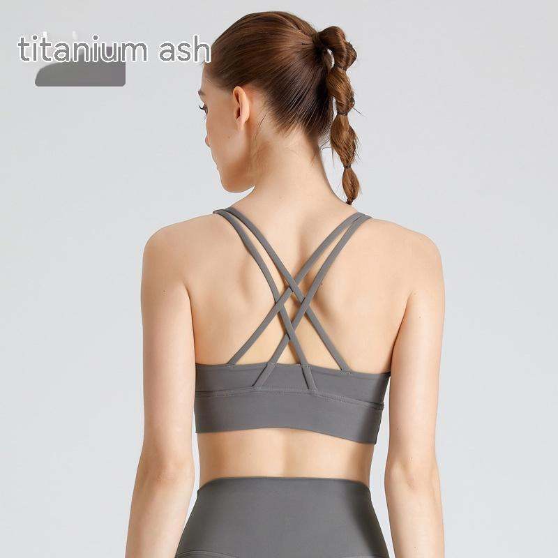 Beauty Shock Absorption Gathered Yoga Bra