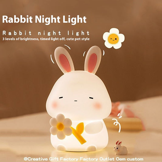 Pat Silicone Light Bedroom Bedside USB Charging Sleeping Light