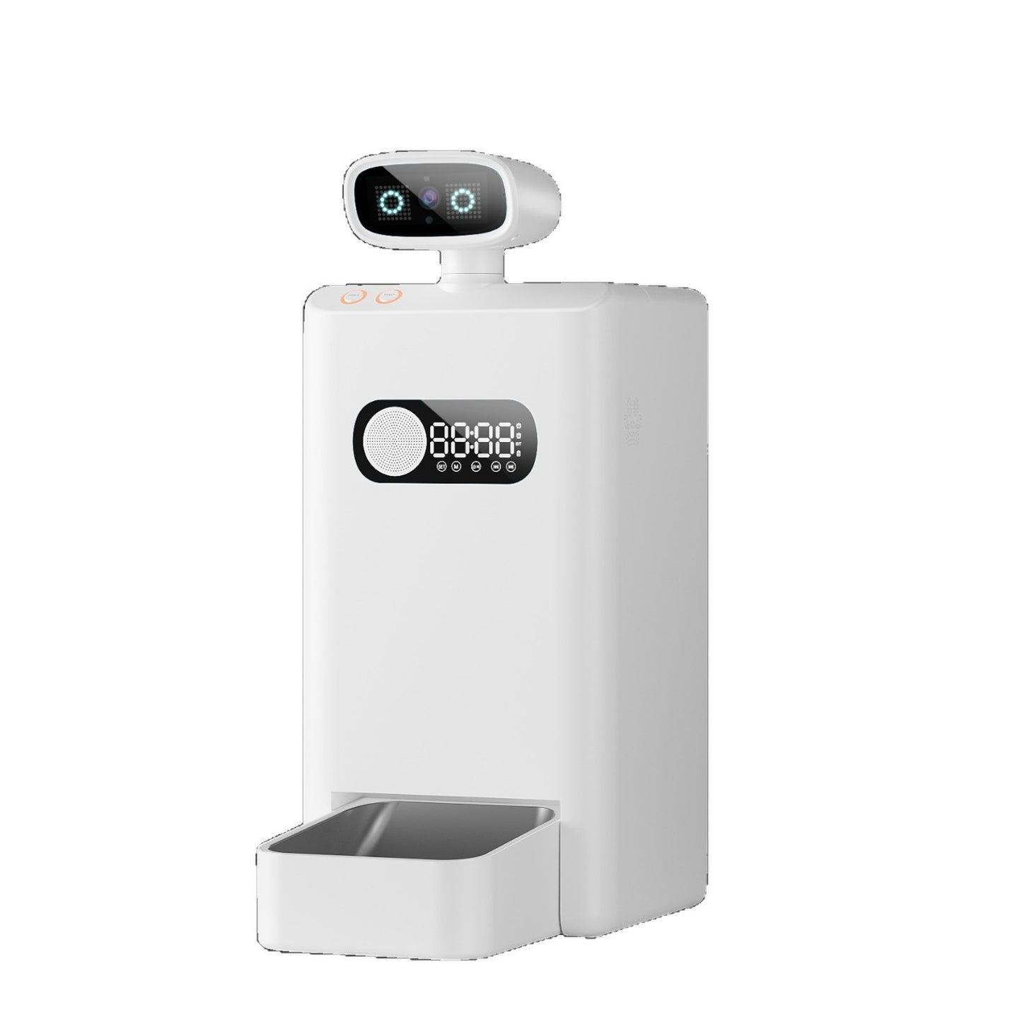 Smart Cat Automatic Feeder Dispenser With Camera Live Monitoring Stainless Steel Bowl AI App