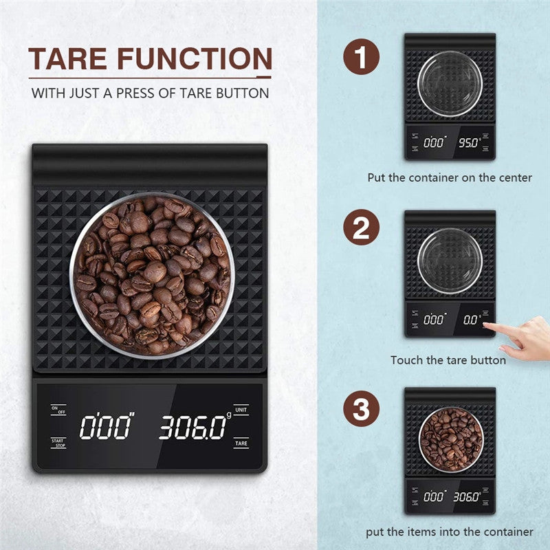 Coffee Scale 3kg Home Kitchen Smart Electronic Scale