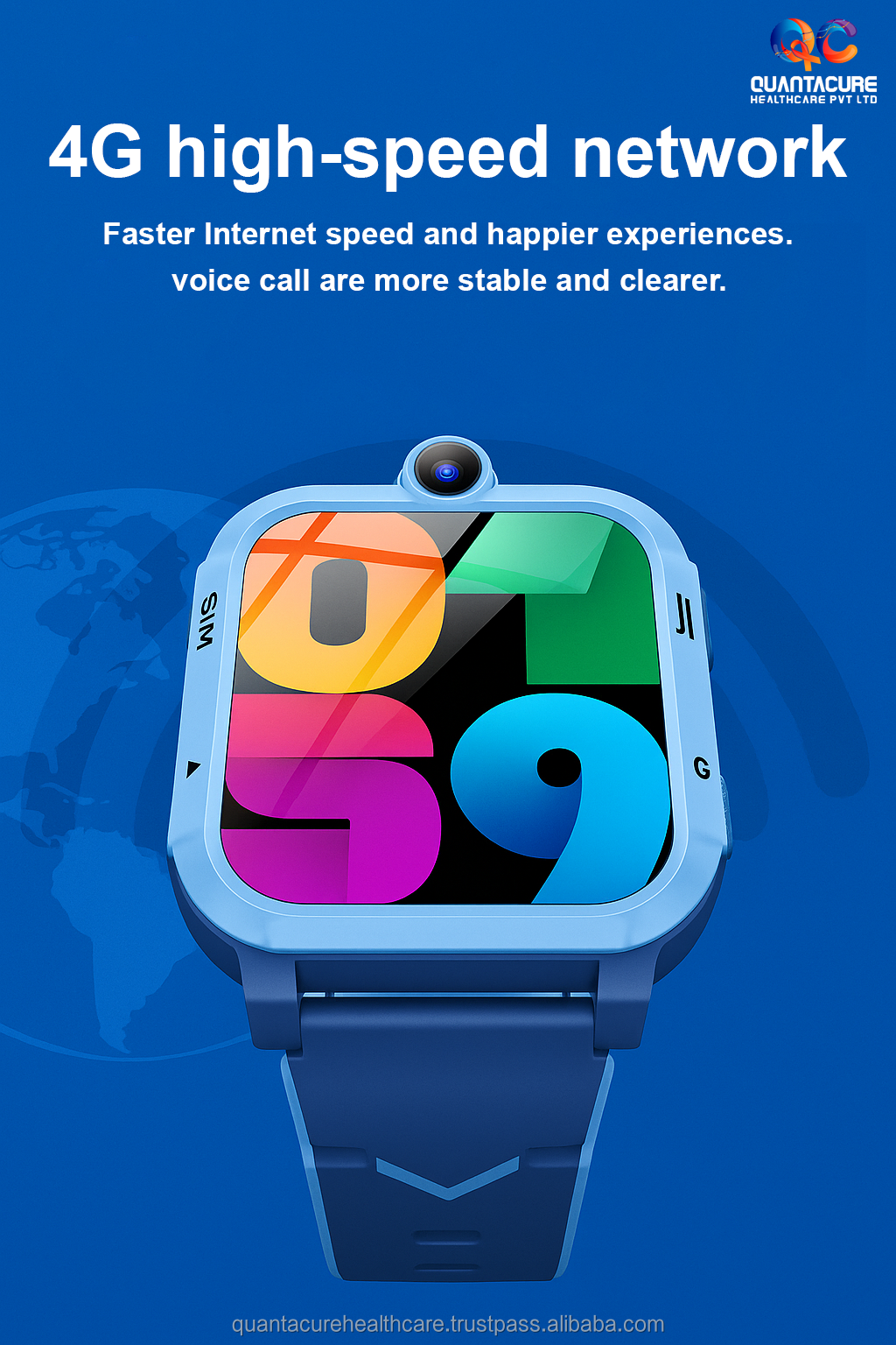 4G Kids Smart Watch With GPS Tracker Video Call Touch Screen Camera Waterproof Educational Smartwatch For Boys And Girls