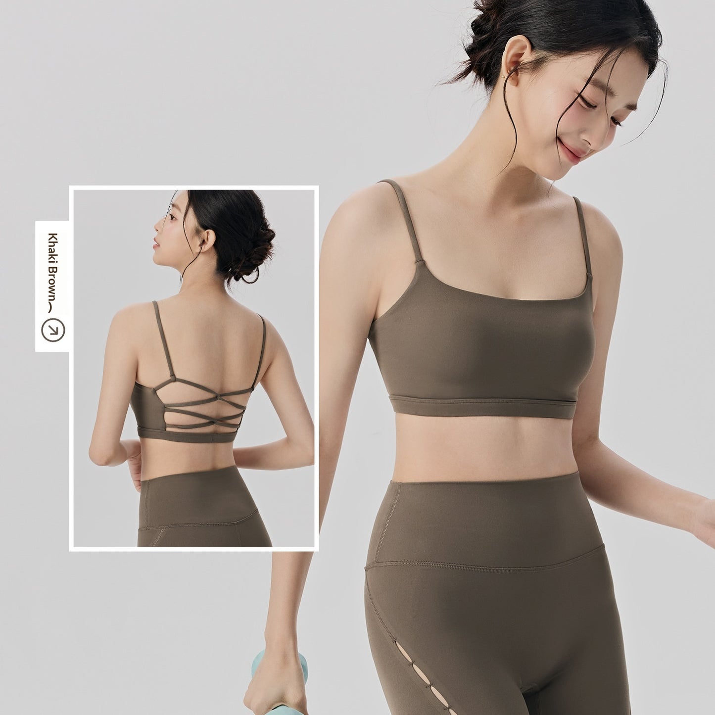 Shock-absorbing Sports Bra For Undergarment-enhanced Back Beauty Pilates Workouts