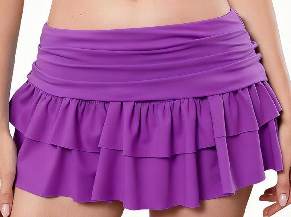 Korean-style Minimalist Pleated Short A-line Skirt With A Zipper Perfect For Summer Sporty And Sexy