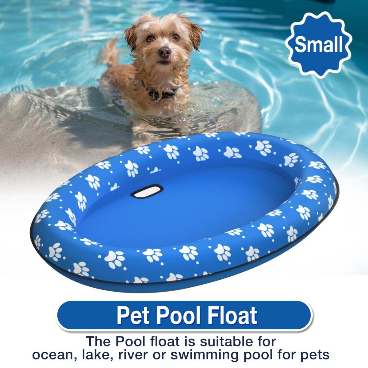 Pet Soft Dog Float Raft - Inflatable Dog Swimming Float For Summer