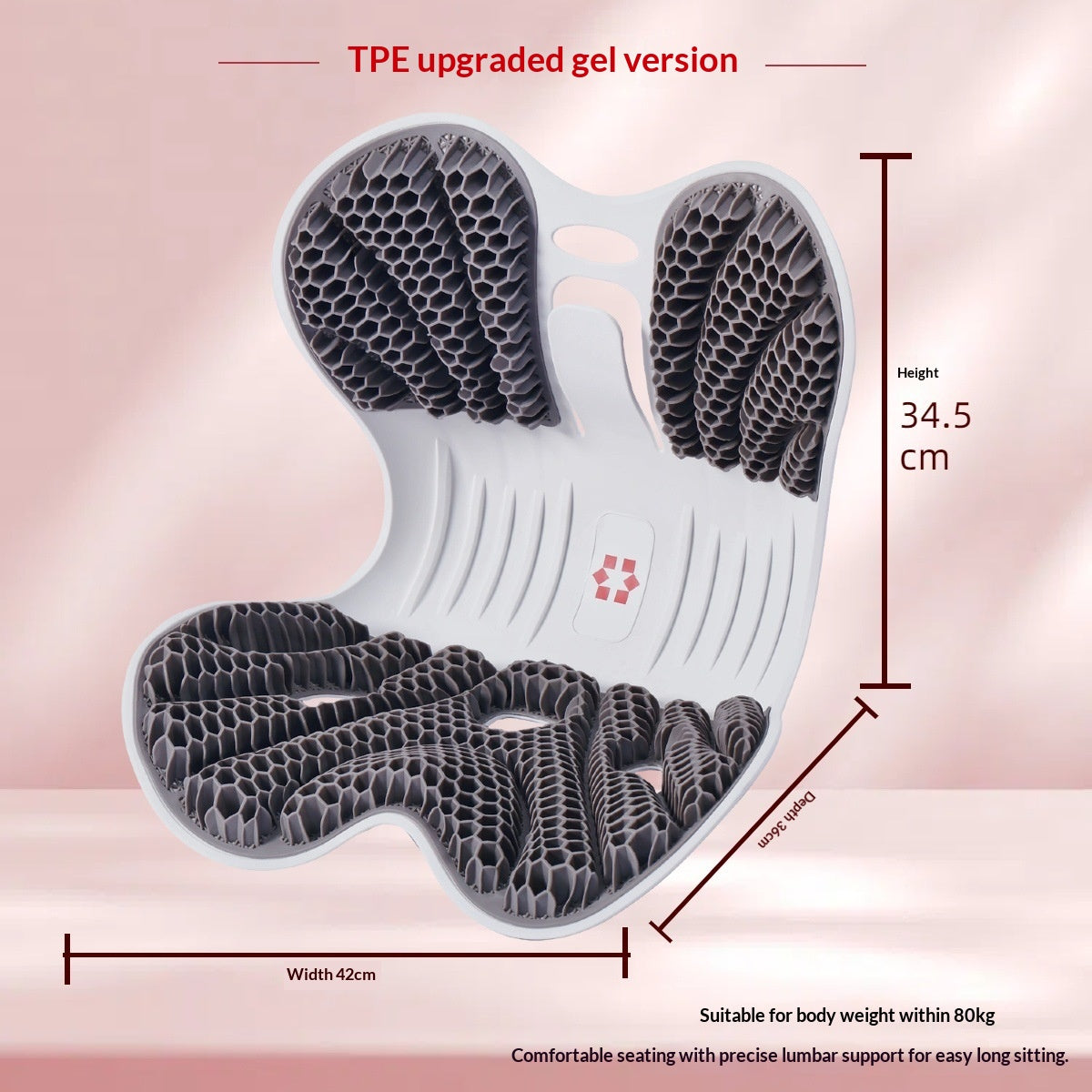 Portable Office Ergonomic Lumbar Support Cushion