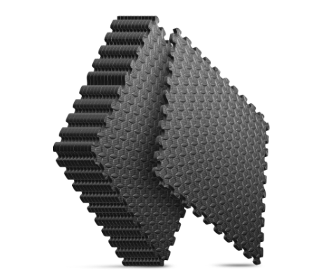 Interlocking Rubber Floor Tiles, Fitness MATS 1-2 Inch Thick, Floor Rubber MATS, Anti-slip