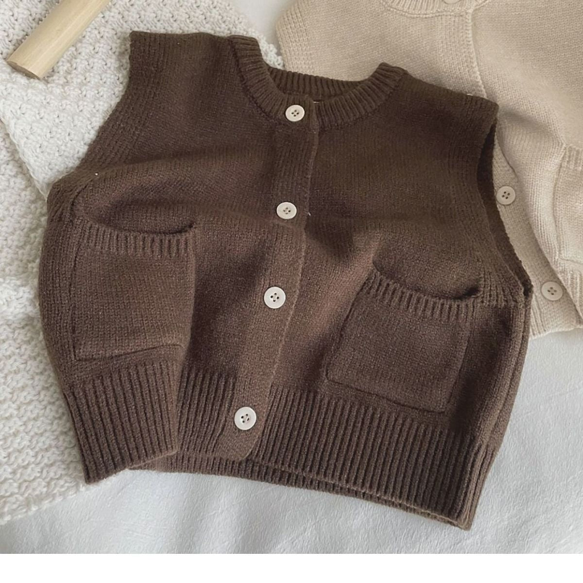 Korean-style Children's Single-piece Vest Three-piece Set