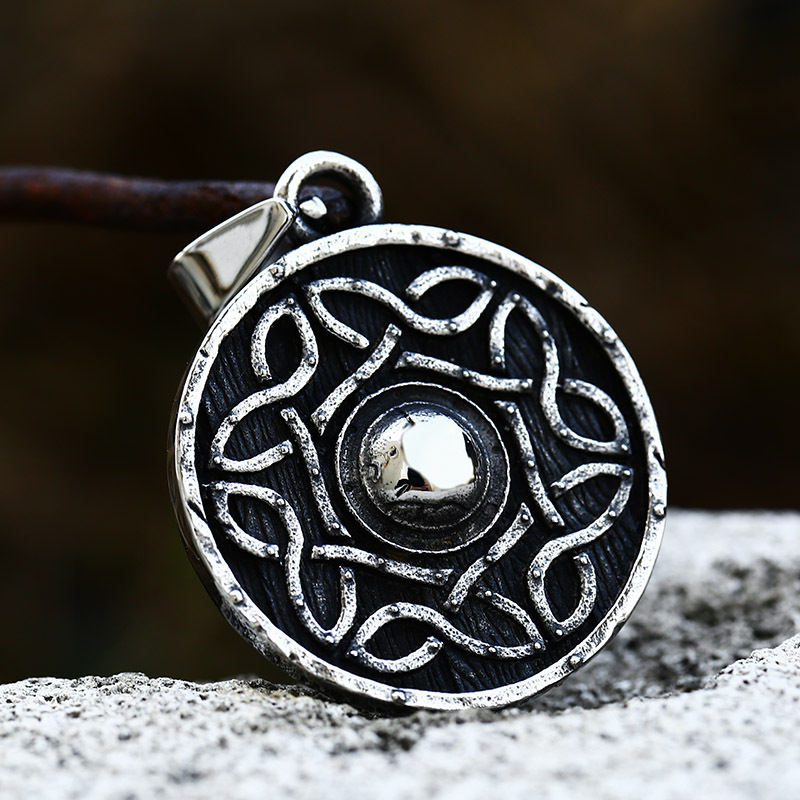 Nordic Retro Titanium Steel Necklace Accessories Fashion Simple Pendant