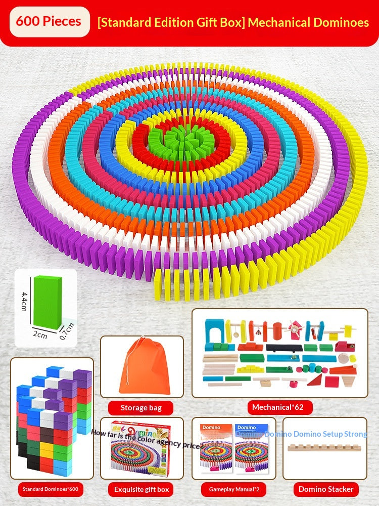 Educational Puzzle Toy Mechanism Building Blocks Gift Dominoes