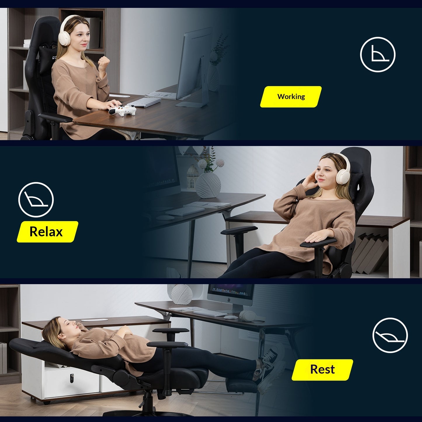 Internet Cafe Comfortable Long-sitting Computer Chair