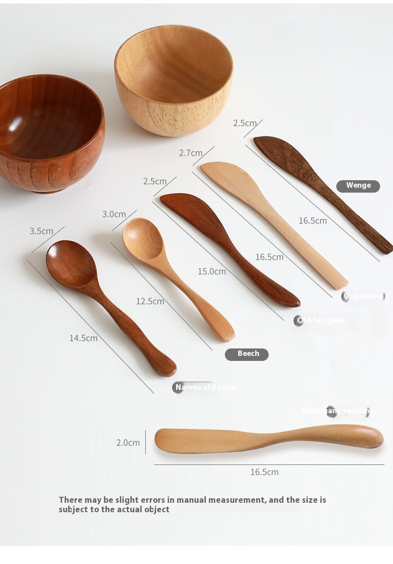 Wooden Bowl DIY Facial Mask Mixing Stick Beauty Spa Tools Three-piece Set