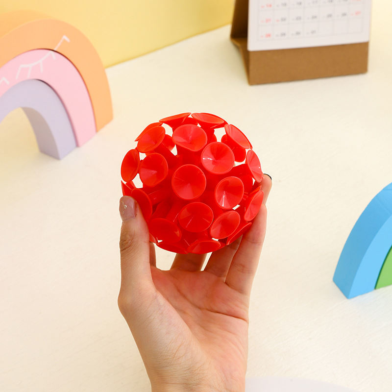 9CMTPR Sucker Ball 3D Decompression Educational Toys