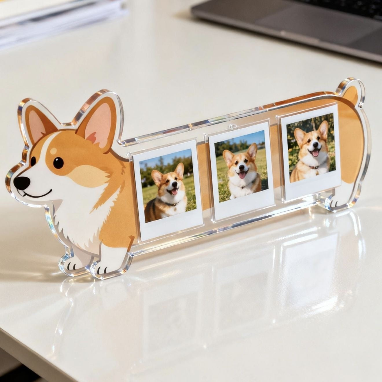 Cute Kitten Wooden Photo Frame For Capturing Seasonal Snapshots