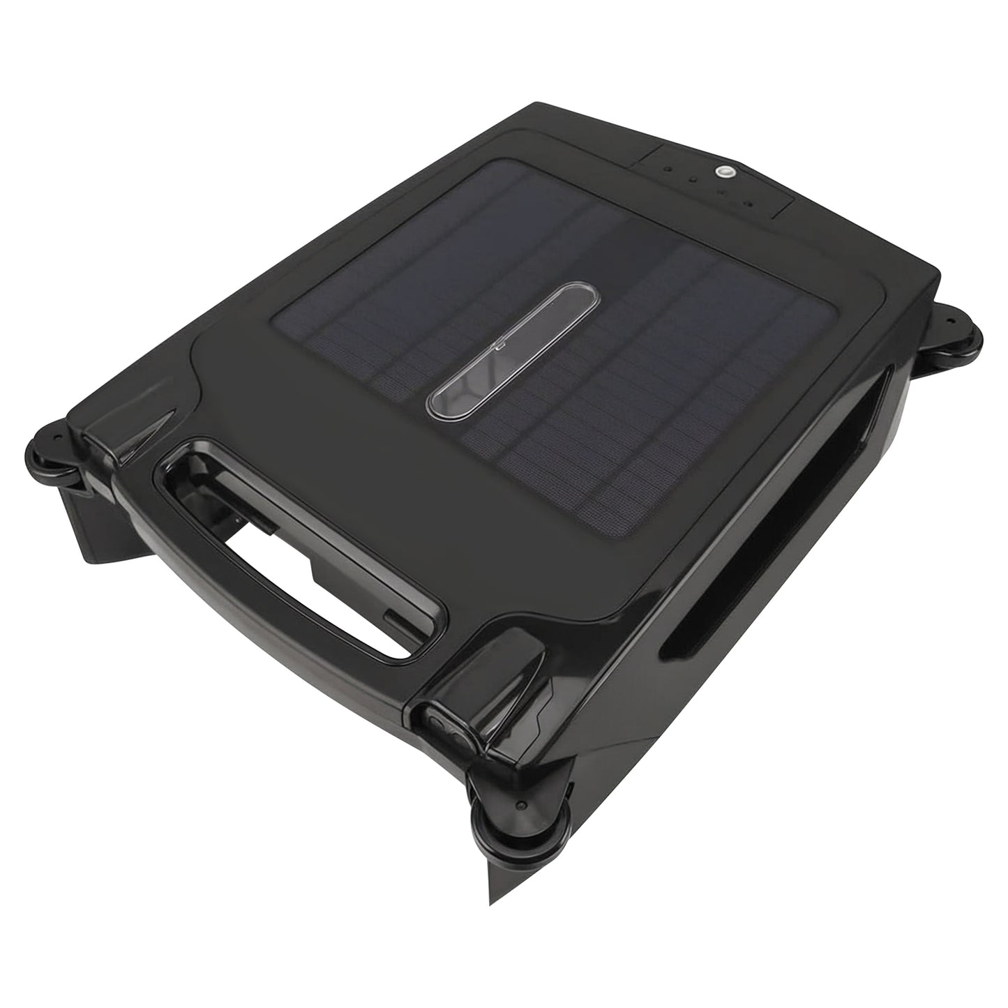 1Pc Solar Powered Robotic Pool Skimmer Automatic Swimming Pool Surface Cleaner With 2 Cleaning Modes Dual Charging Methods IPX7 Waterproof 1937sq.ft Coverage APP Control