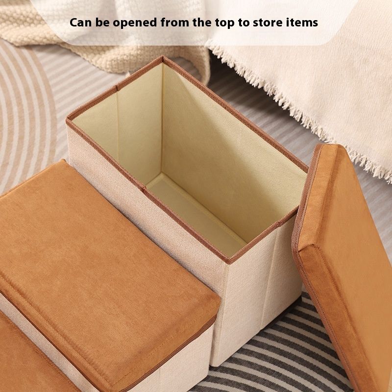 Pet Stairs Steps Third-level Foldable Thickened Non-slip Storage Dog Ladder