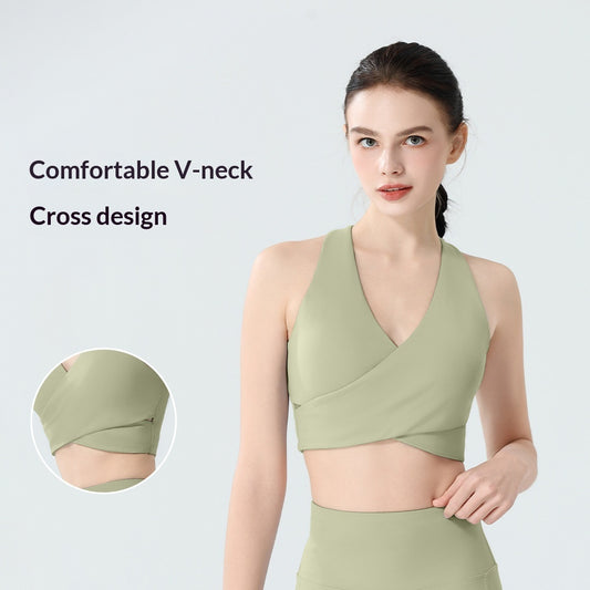 Shock-Resistant Push-Up Yoga Sports Bra Top For Fitness