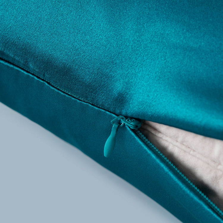 Plain Beauty Silk Hair Care Sleep Comfortable Thickened American Simple Double-sided Silk Pillowcase