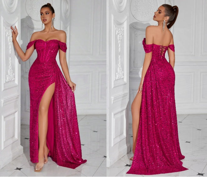 Best-selling Beaded Strapless Sexy Dress For Women