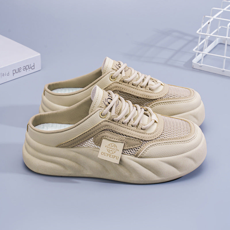 Womens Outdoor Korean-style Versatile White Shoes