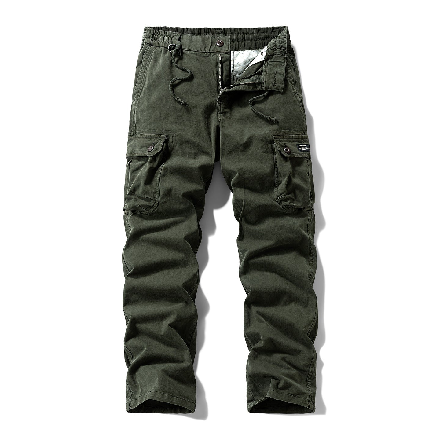 Men's Outdoor Loose Straight-Leg Multi-Pocket Athletic Casual Pants