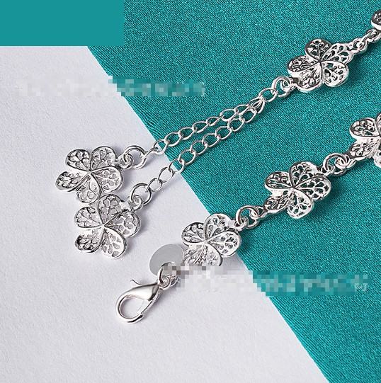 Silver Flower Bracelet Female Accessories Jewelry