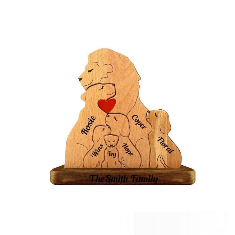 New Family Keepsake DIY Wooden Craft Puzzle Gift Ornament