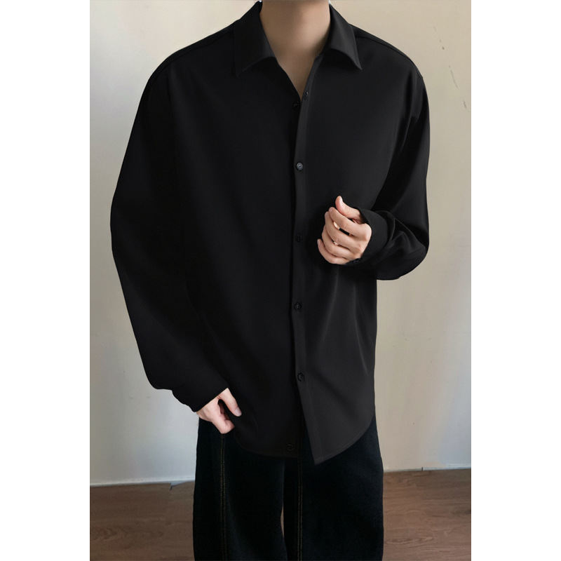 Niche-design Drape-fit Wrinkle-resistant Casual Shirt Korean-style Top