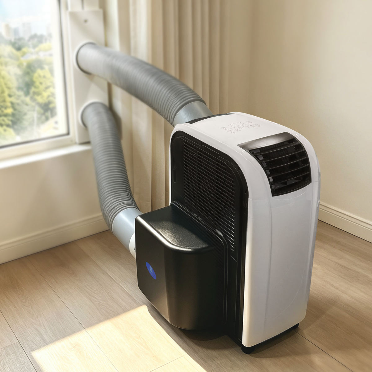 14000BTU Dual-Pipe Portable Air Conditioner, No Outdoor Unit, Cooling