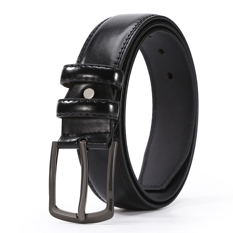 European And American Fashion Men's Business Belt New Creative Gifts Belt Laser Logo Factory Wholesale