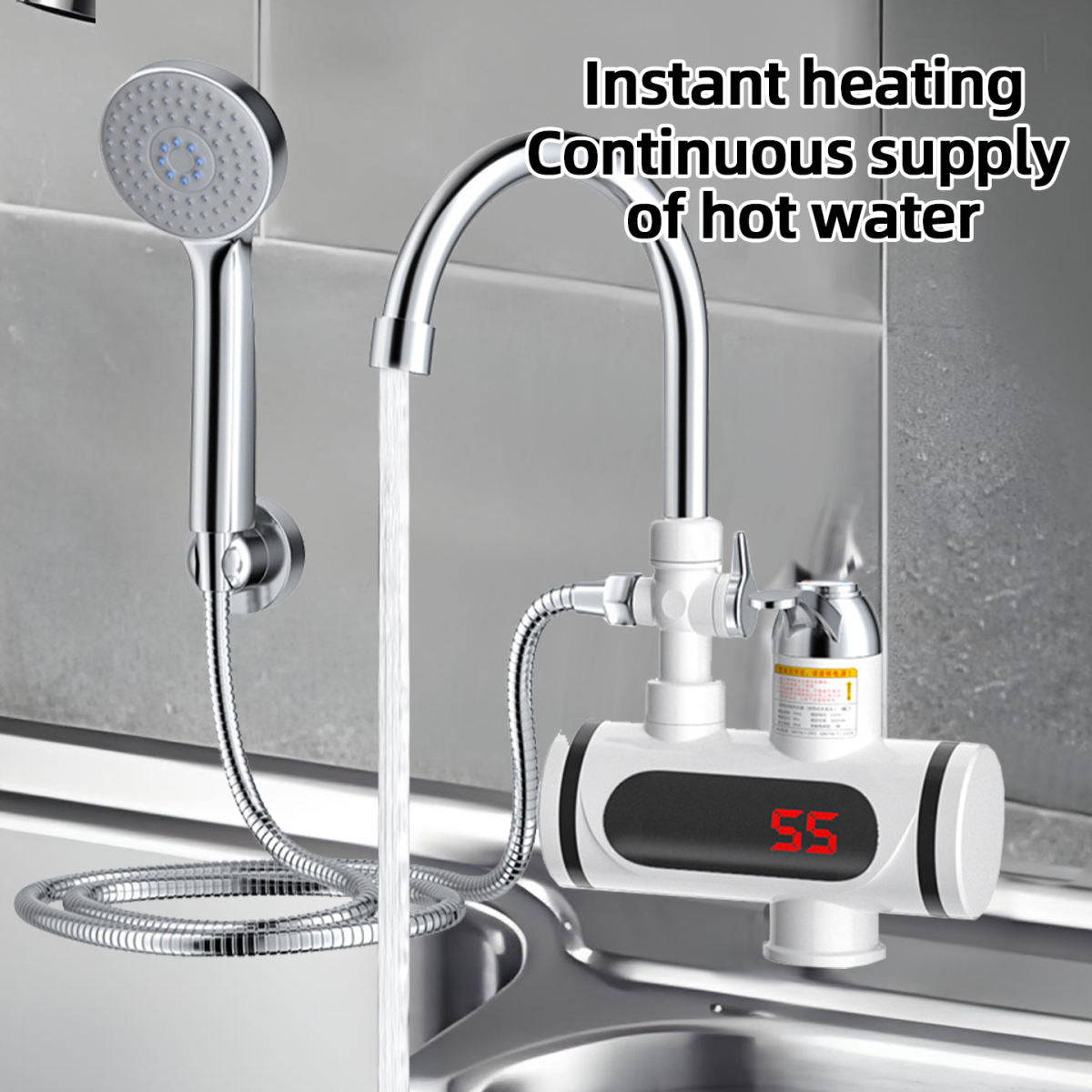 Cross-border Kitchen Instant Hot Water Bathroom Shower For Bathing And Washing Hair