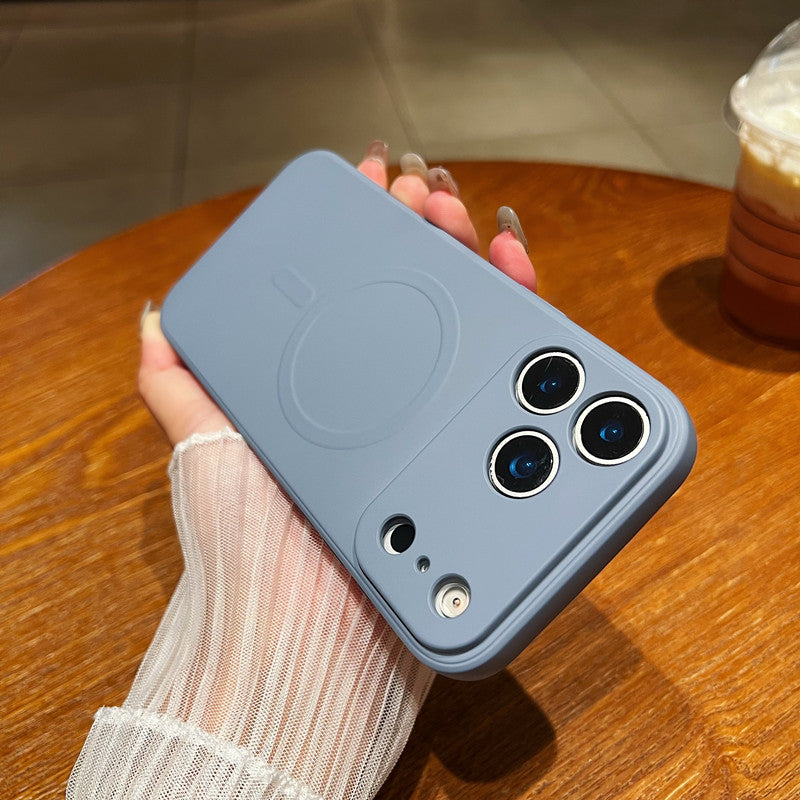 Magnetic Liquid Phone Case, Minimalist, Full-body Protection, Drop-proof