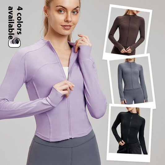 Fleece-lined Yoga Clothing Top Autumn And Winter Coat