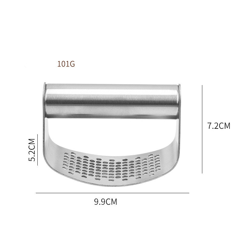 Stainless Steel Garlic Press Manual Mincer Chopping Tools Curve Fruit Vegetable Cooking Kitchen Gadgets