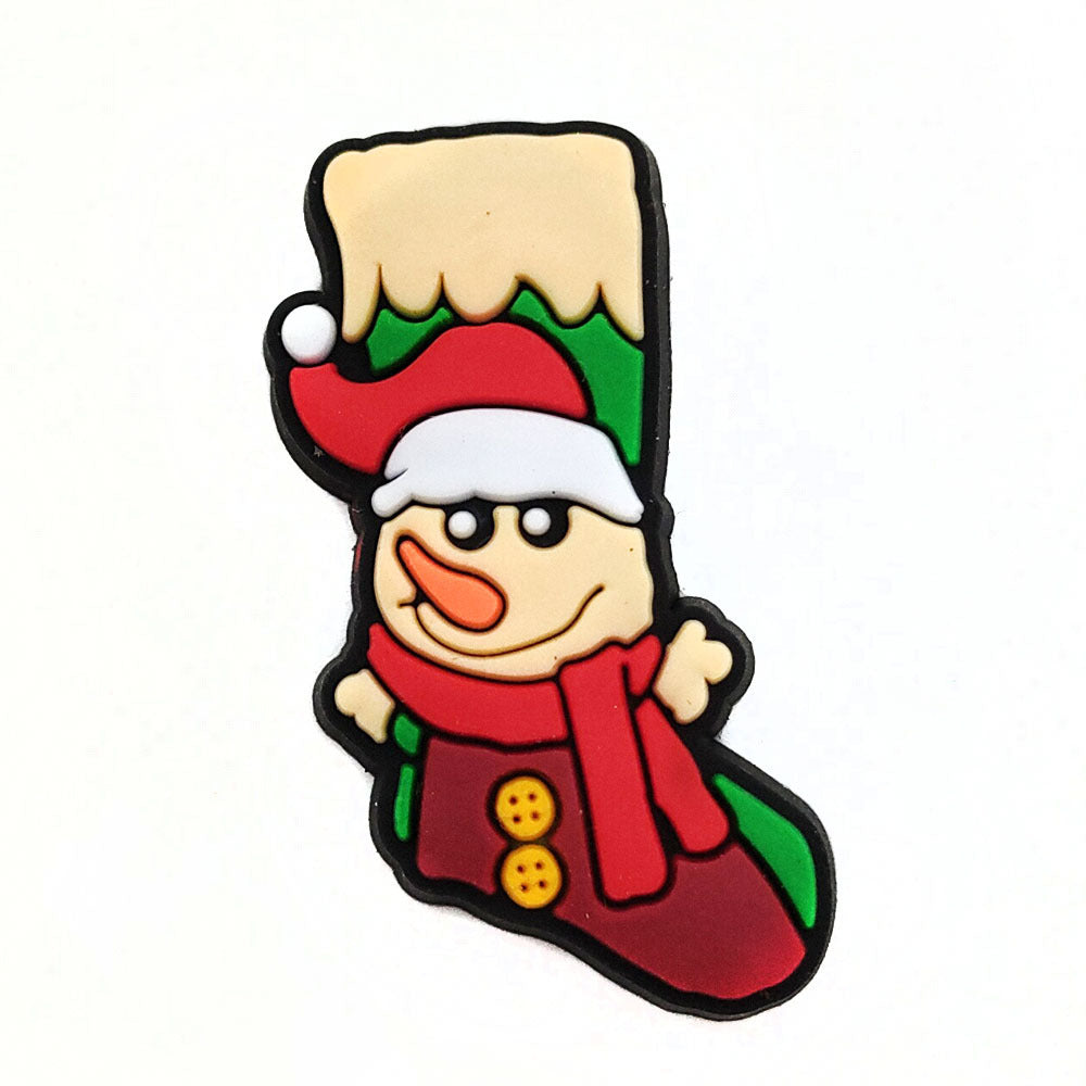 Christmas Accessories PVC Soft Rubber Shoe Buckles