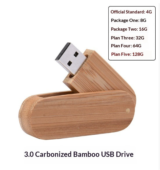 Wooden Box Computer USB Drive Commemorative Gift