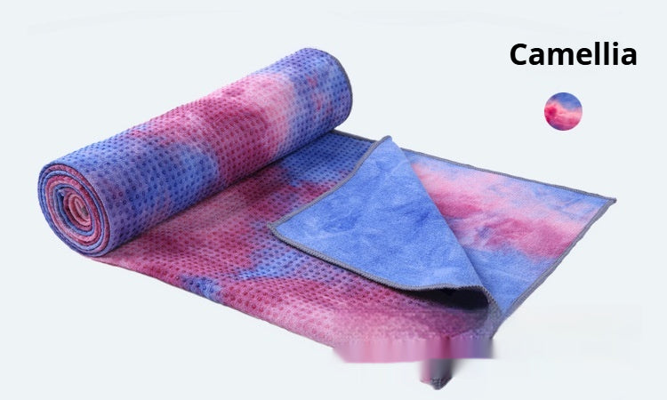 Fitness Towel Non-slip Exercise Drape Multi-color Tie-dye Yoga Towel