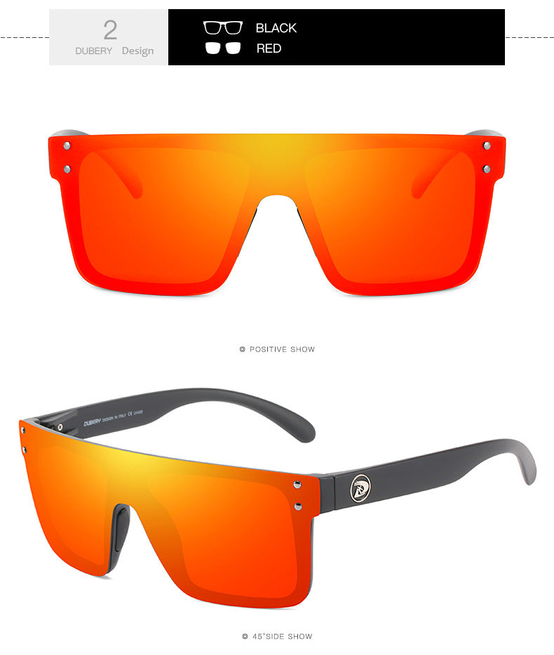 DUBERY New One-Piece Oversized Sunglasses