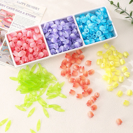 Heat Shrinkable Sheet Tulip Small Night Lamp Handmade DIY Accessories