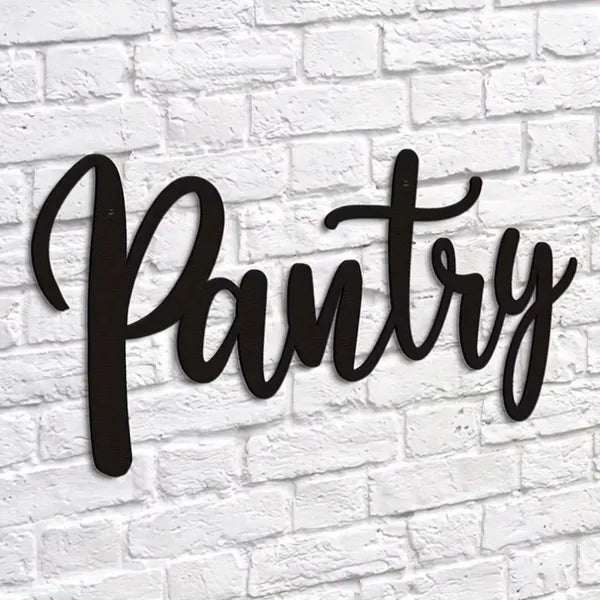 CIFbuy Metal Baked Paint Pantry Sign Wall Art Modern Kitchen Pantry Decor - TikTok, Temu Pickup