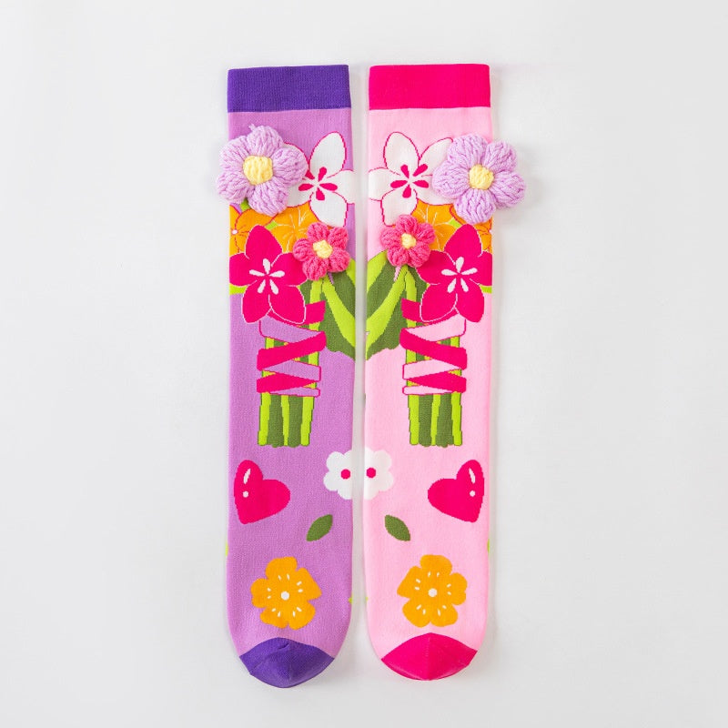Childrens Accessories 3D Cute Cartoon Ear designed Long Socks