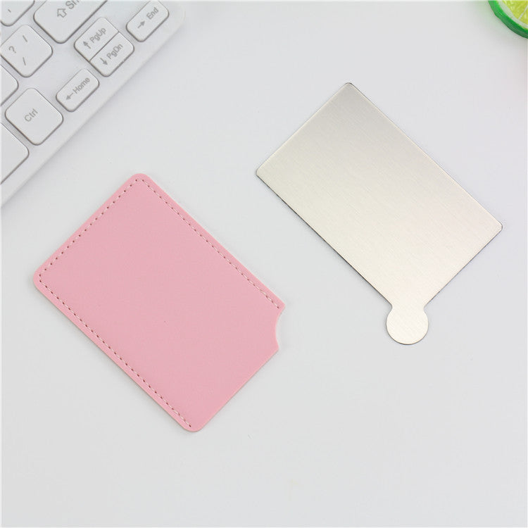 Stainless Steel Mirror Makeup Card Mirror Gift Portable Mirror