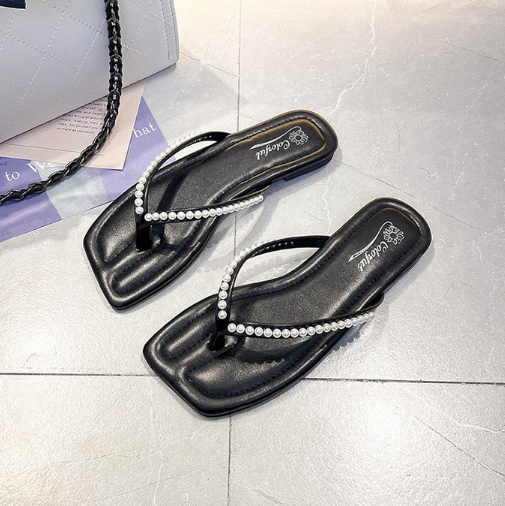 Women's Flip Flops, Summer Outdoor Wear Fashion New Style Flat Thong Slippers, Internet Popular Beach Sandals