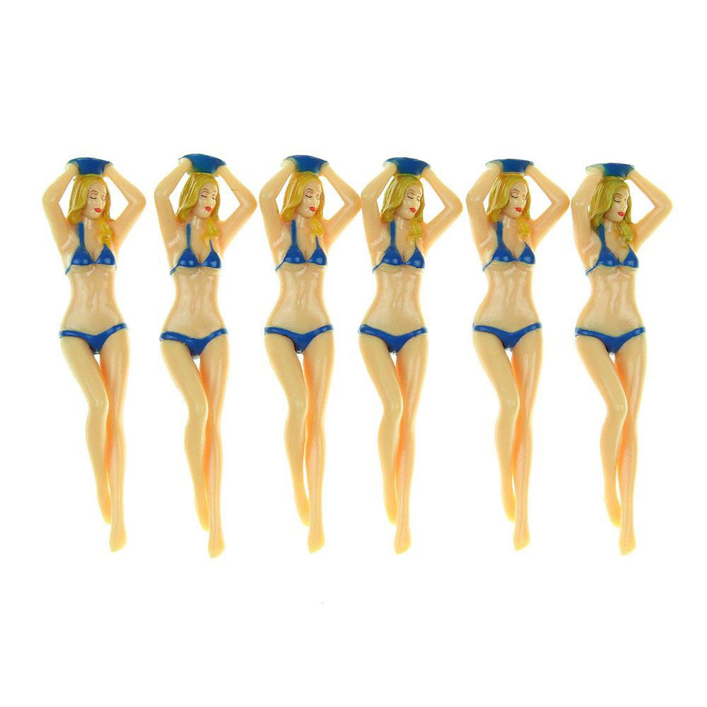 Golf Ball Nail Beauty Bikini Model Ball Tee Plastic