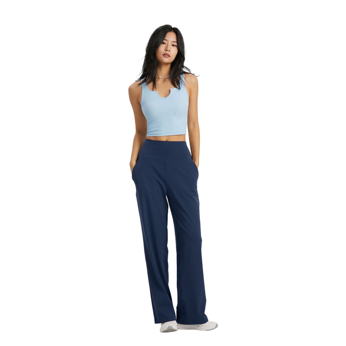High Waist Yoga Sports Wide-leg Pants