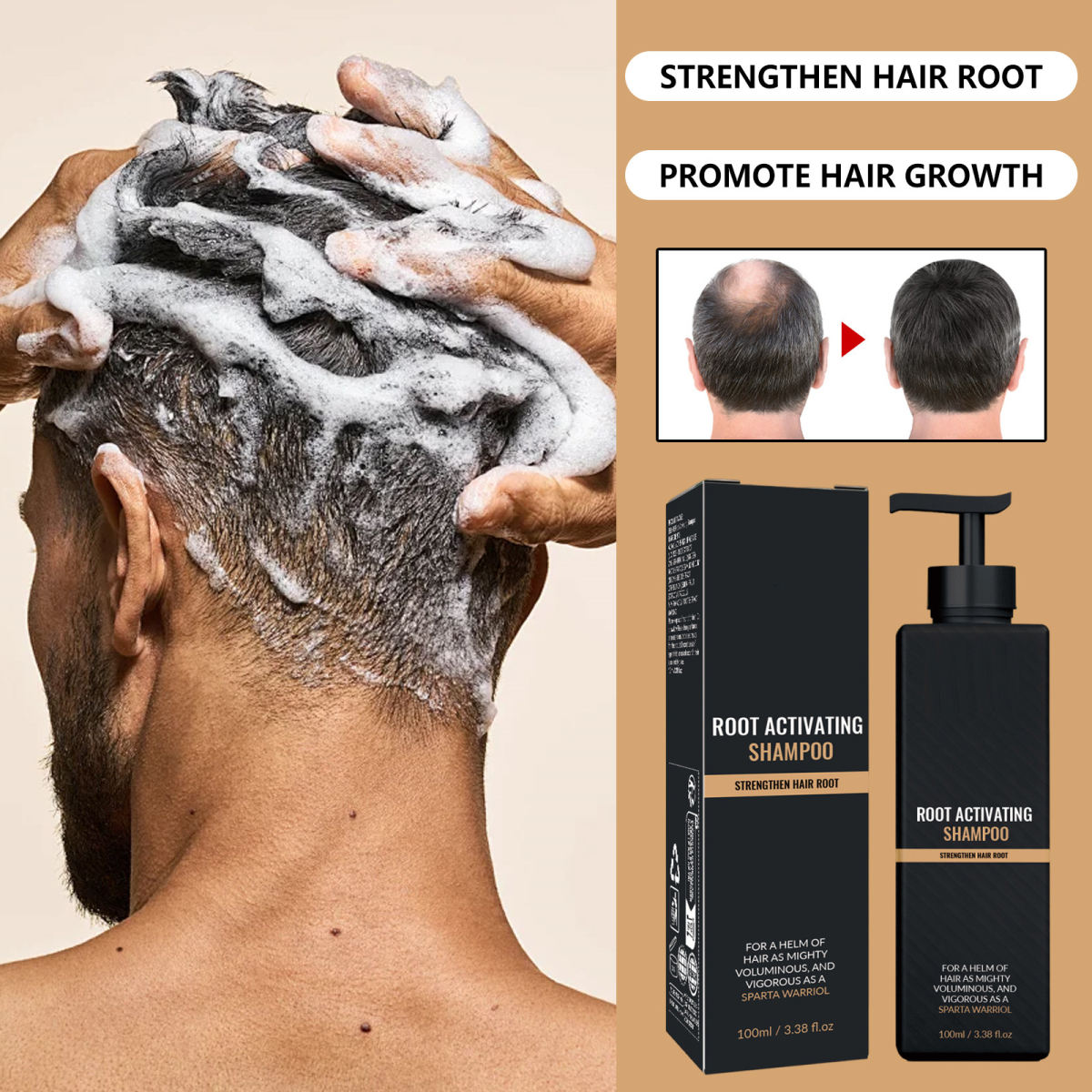 Mens Cleansing Massage Nourishing Shampoo
