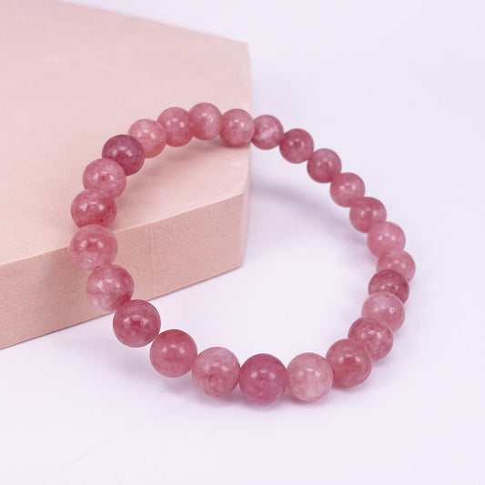 Sun Stone Beaded Stretch Bracelet Yoga