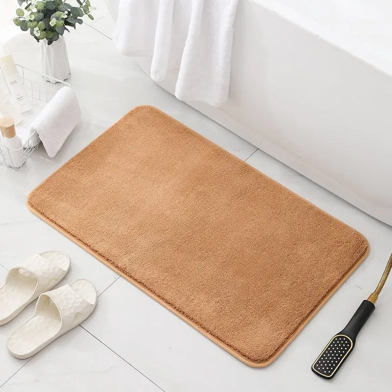 Ultra-fine Fiber Faux Cashmere Bath Mat Water-absorbent And Non-slip Floor Mat For Home Bedroom Rug Living Room Carpet